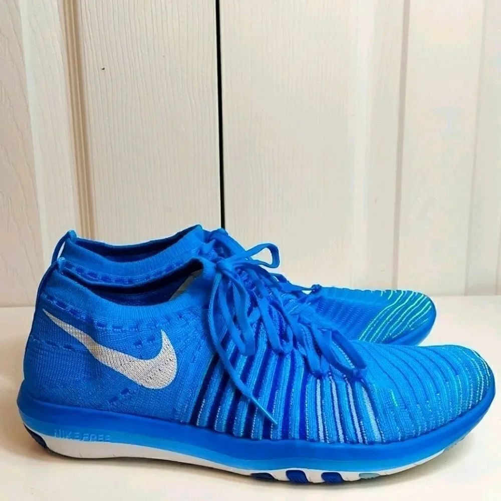 Nike Free Transform Flyknit Blue Sz 8.5